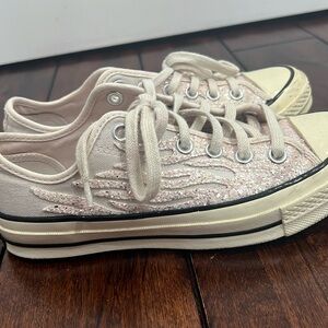 sparkly flame converse